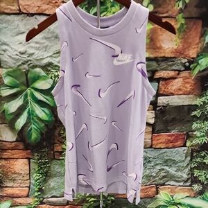 Nike Purple Sleeveless Terry Shirt